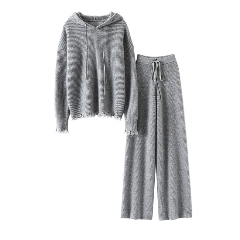 回荡心间的美~重磅加厚！连帽羊绒衫女卫衣羊绒裤女外穿羊绒套装,淘宝优惠券,粉丝福利购,淘宝优惠卷