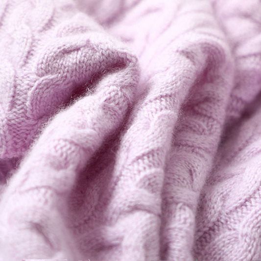 秀场收藏级~纯山羊绒衫女高领宽松麻花加厚冬纯羊绒毛衣慵懒风,淘宝优惠券,粉丝福利购,淘宝优惠卷