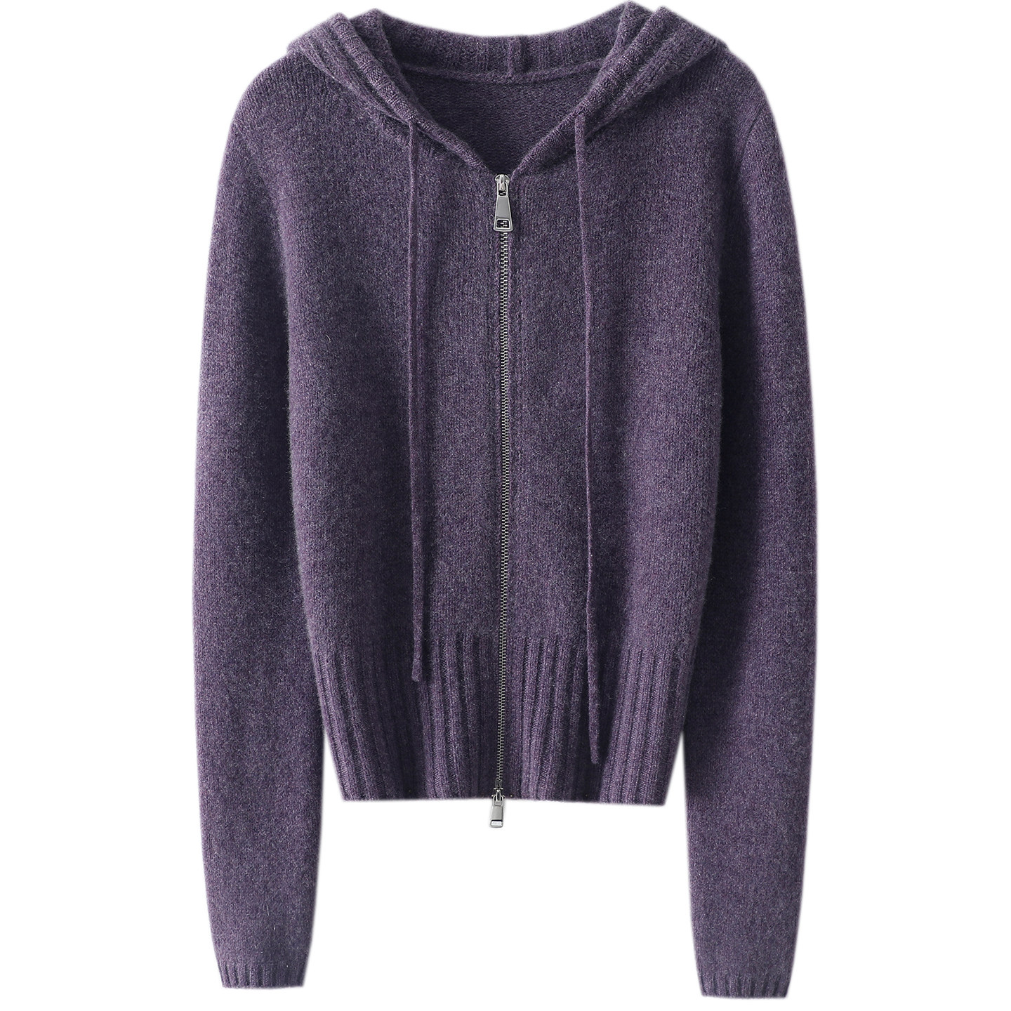 时尚界宠儿！松针~连帽100%纯山羊绒拉链开衫女羊绒毛衣针织外套,淘宝优惠券,粉丝福利购,淘宝优惠卷