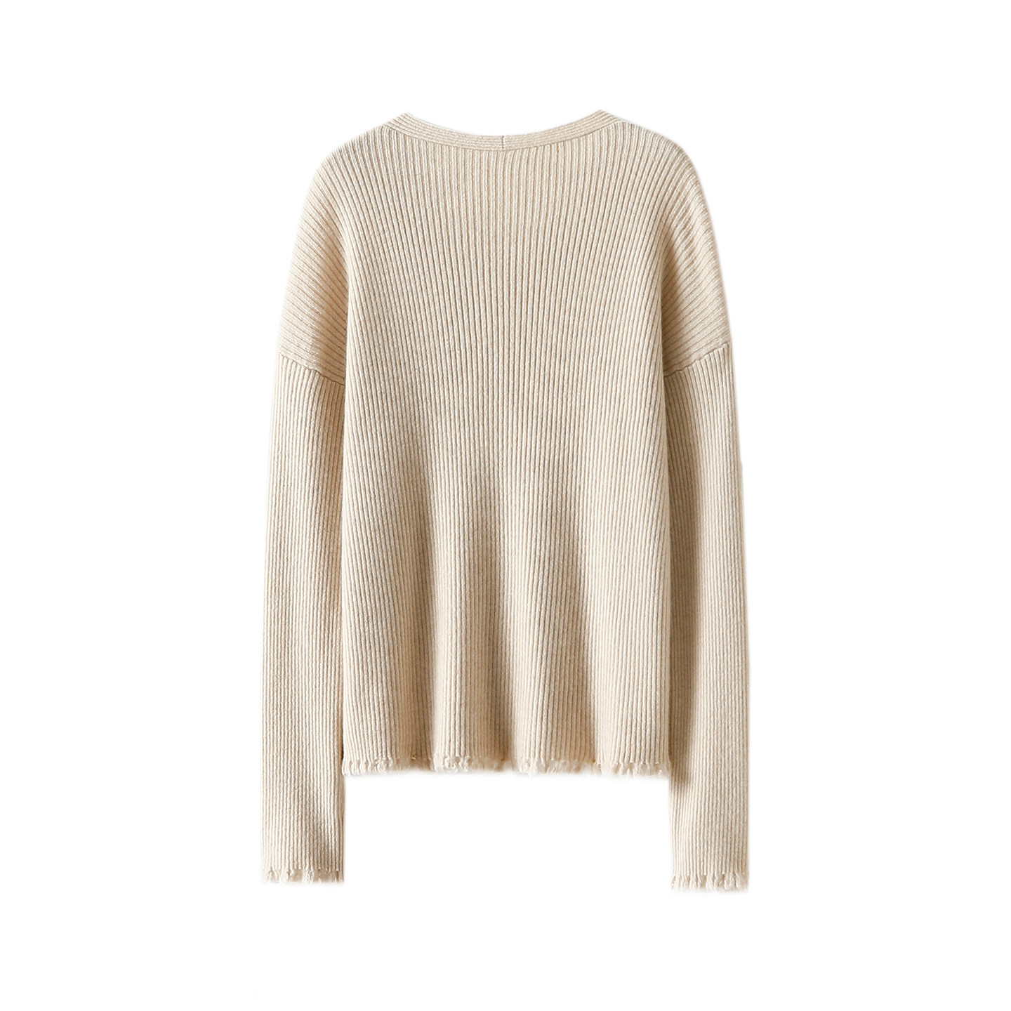 谁穿谁气质哇！手工毛边100%纯羊绒衫女V领针织包臀半身裙子套装,淘宝优惠券,粉丝福利购,淘宝优惠卷