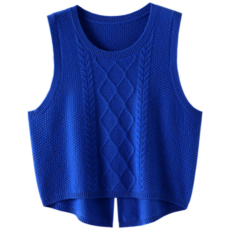 享受呼吸感！加厚100%羊绒衫女马甲后开叉纯羊绒针织打底衫秋冬,淘宝优惠券,粉丝福利购,淘宝优惠卷