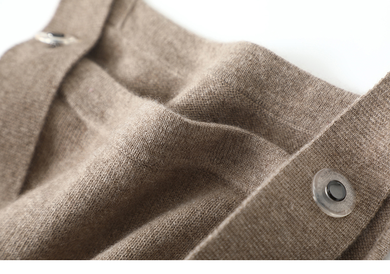 主打一个时髦个性!抽绳减龄羊绒背带裙子女纯羊绒衫毛衣长款加厚 - 图0