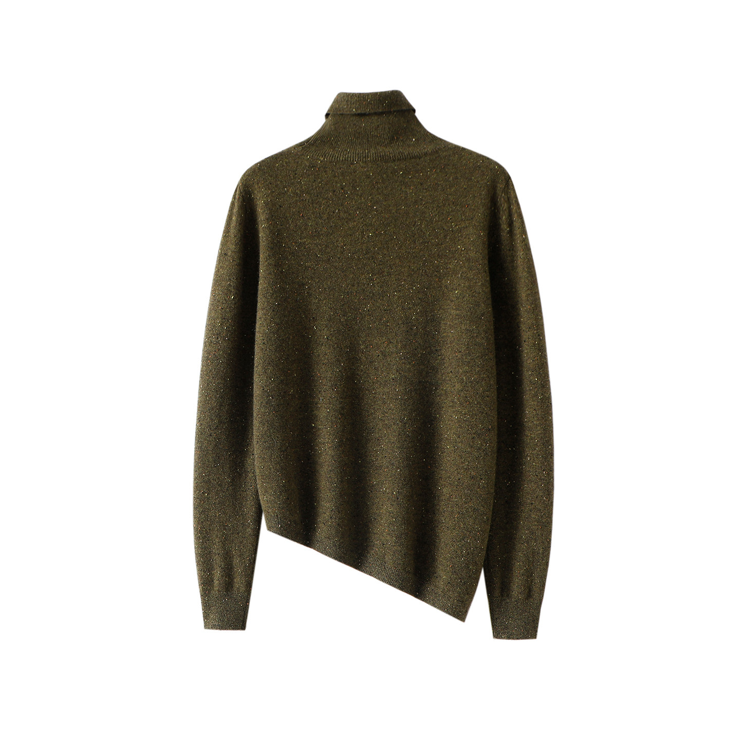 拿捏名媛气质！斜边设计100%纯山羊绒衫女高领纯羊绒毛衣打底衫,淘宝优惠券,粉丝福利购,淘宝优惠卷