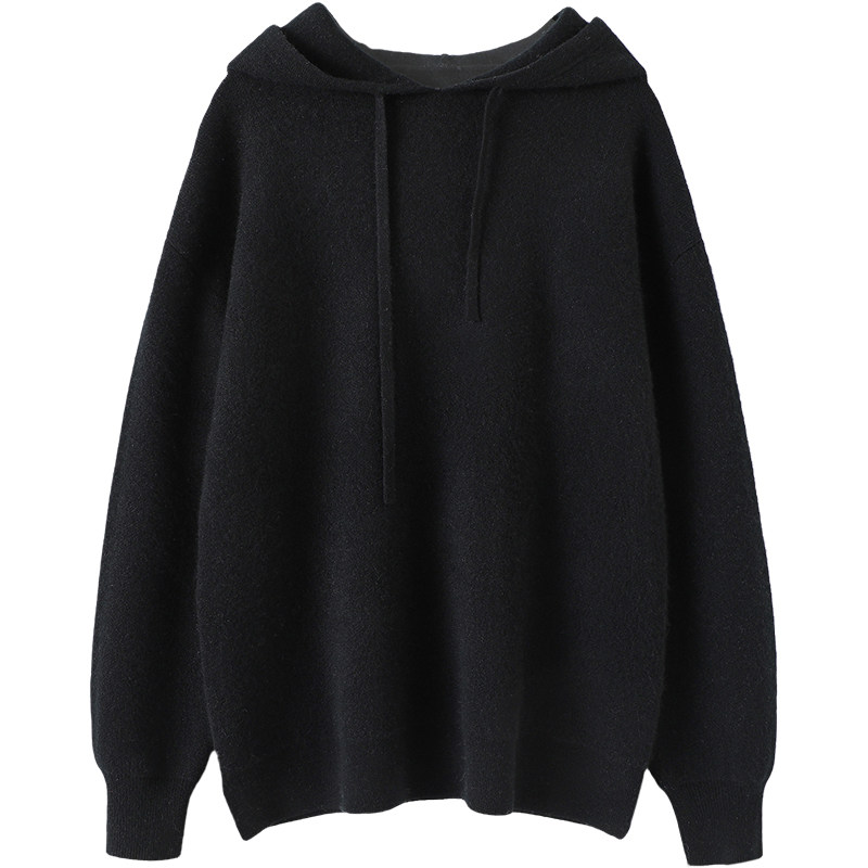 精致好感！加厚四平针连帽羊绒衫100纯羊绒女卫衣毛衣慵懒风秋冬,淘宝优惠券,粉丝福利购,淘宝优惠卷