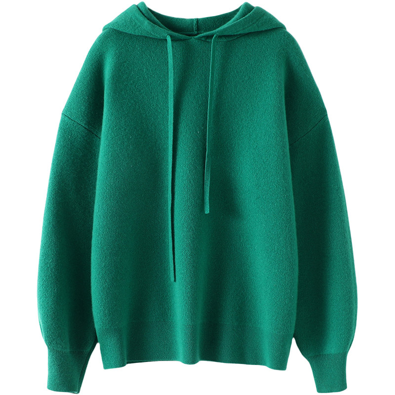 裸肤挚爱！加厚四平针连帽羊绒衫100纯羊绒女卫衣毛衣慵懒风秋冬,淘宝优惠券,粉丝福利购,淘宝优惠卷