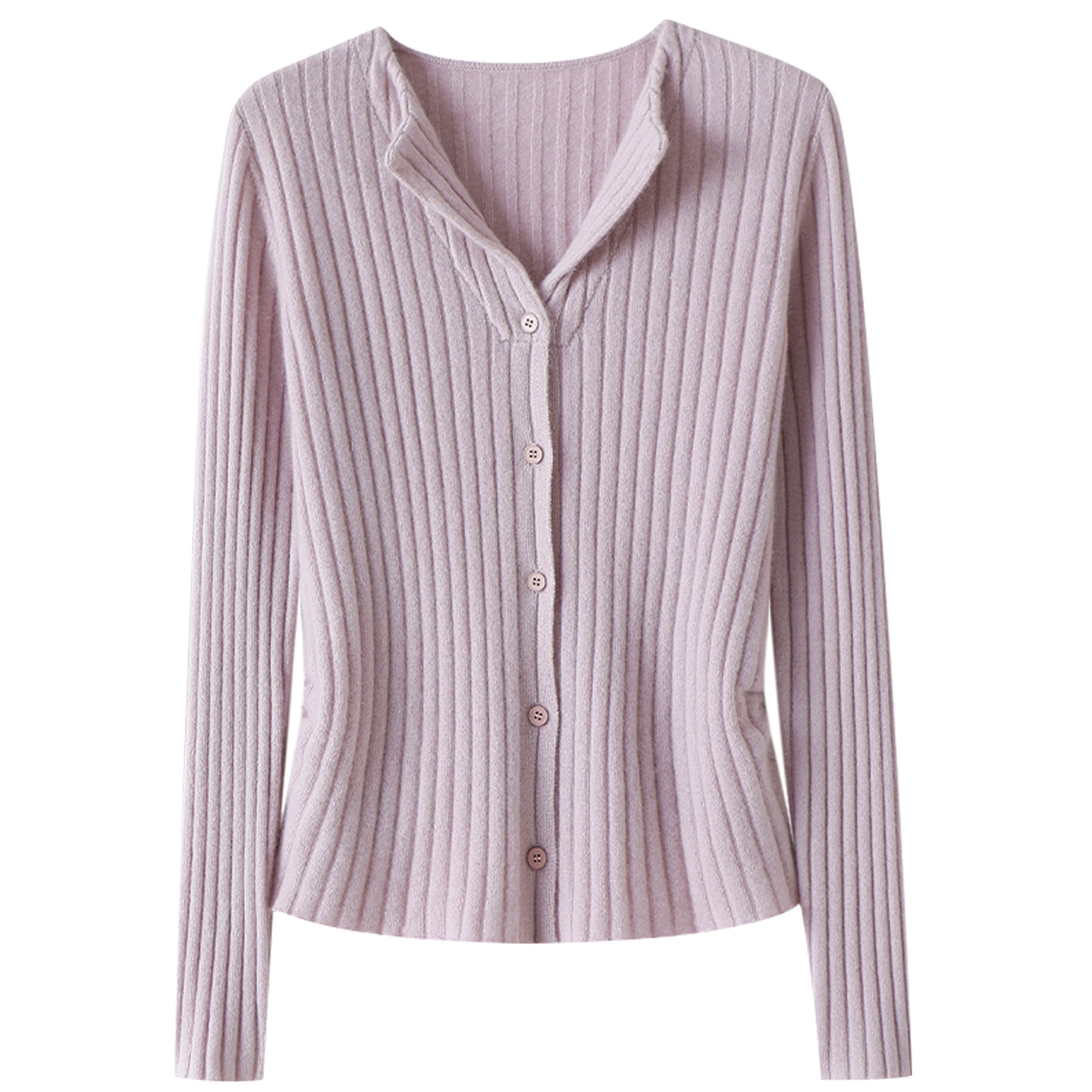 气质通勤！气质修身100%纯山羊绒开衫女纯羊绒毛衣针织打底衫秋冬,淘宝优惠券,粉丝福利购,淘宝优惠卷