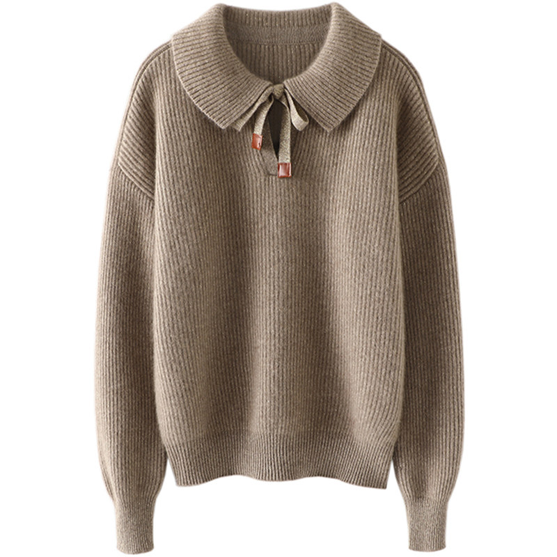 日常精致舒服感！加厚羊绒衫女金丝线纯羊绒毛衣针织衫宽松秋冬季,淘宝优惠券,粉丝福利购,淘宝优惠卷