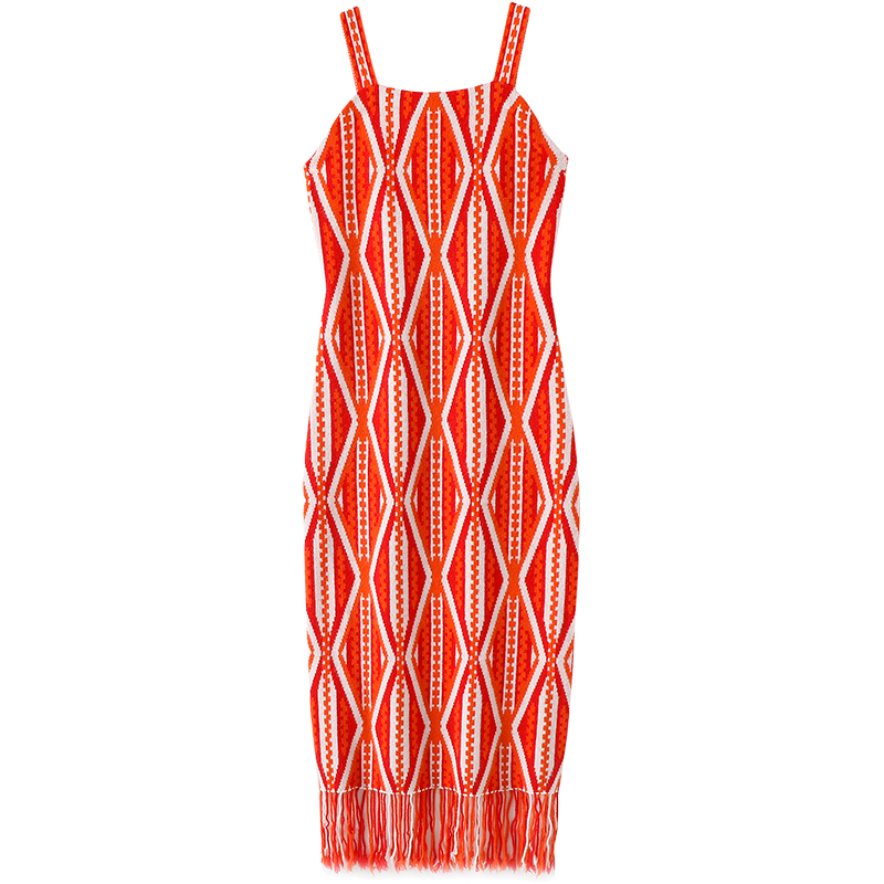 必须转圈圈推荐！气质炸裂~加厚纯山羊绒衫吊带连衣裙子长款流苏 - 图3