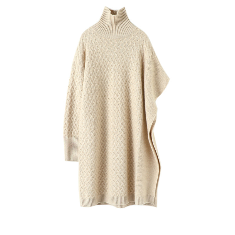 启超独立时髦！加厚羊绒衫100纯羊绒女高领中长款羊绒毛衣连衣裙,淘宝优惠券,粉丝福利购,淘宝优惠卷