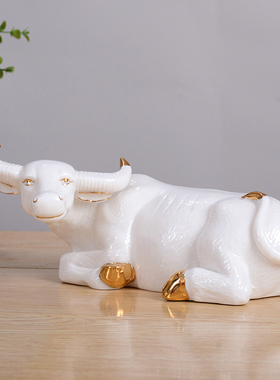 陶瓷12生肖黑色招财风水工艺品