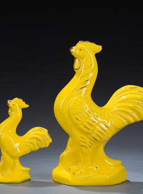 小号黄色十二生肖镇宅旺财装饰品