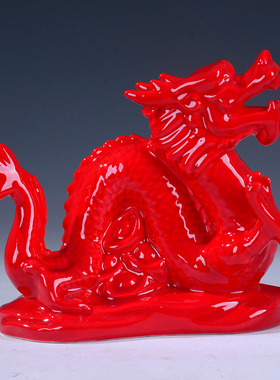 红色十二生肖创意装饰兔子摆件