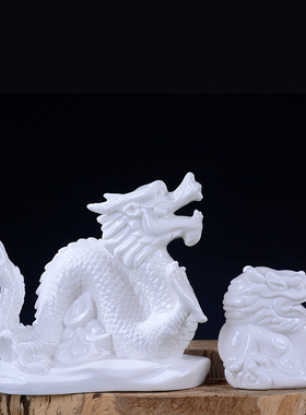 风水家居客厅吉祥物白色装饰品