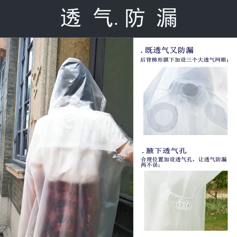 透气透明雨衣防水耐脏外套拉链短款女男美术生专用防护时尚上衣潮-图0