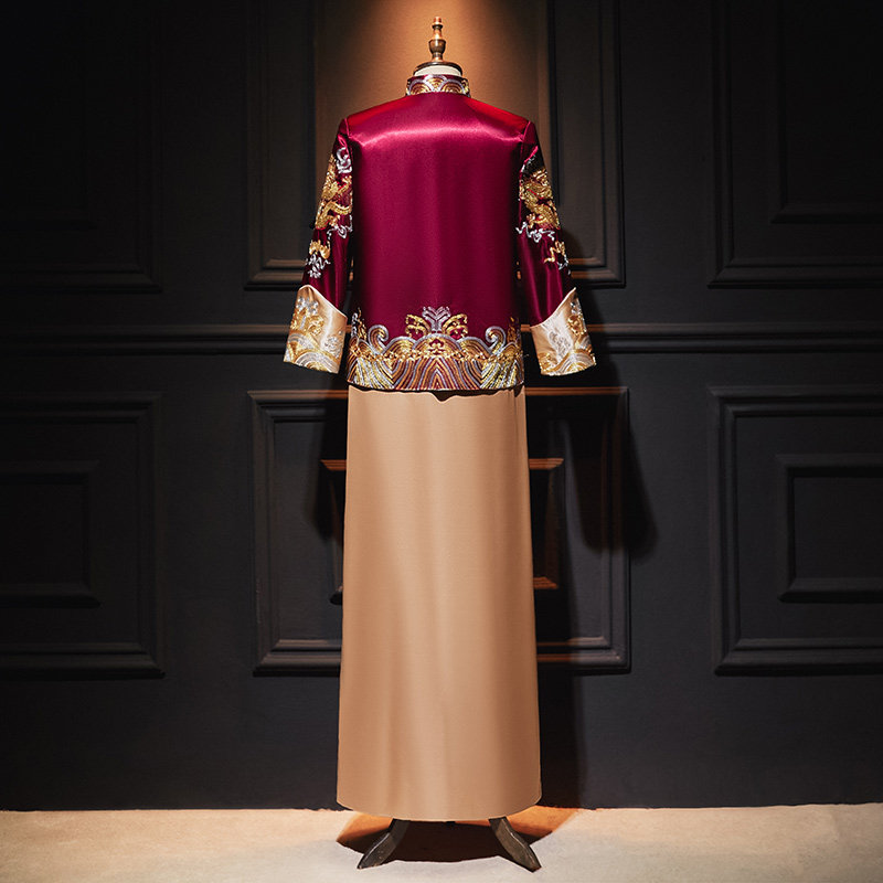 秀禾服男装2021年夏季新款龙凤褂 依鸾唐装