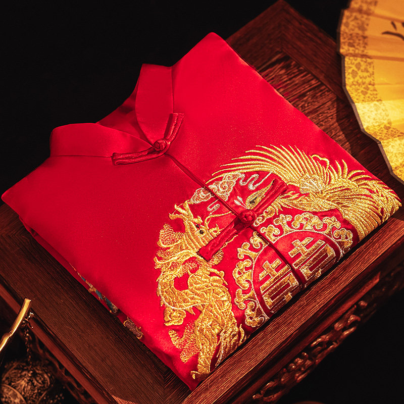 秀禾服男士2020秋季新款结婚敬酒服 依鸾唐装