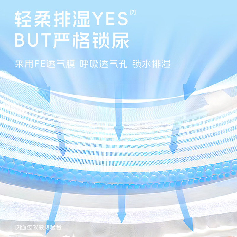 dodie杜迪【试用装2包】兔兔柔透气柔婴儿纸尿裤男女宝宝4片/包