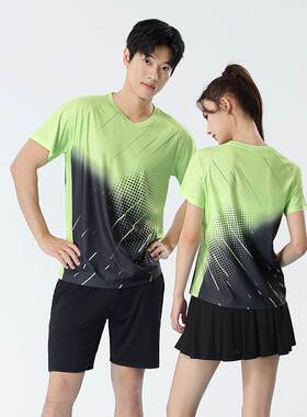 Summer New Badminton Clothing Sports suit Men's and Women's