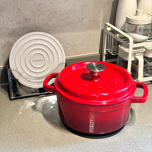 创意隔热餐垫硅胶热锅垫厨房耐高温防烫桌垫高级感轻奢菜盘子碗垫 - 图2