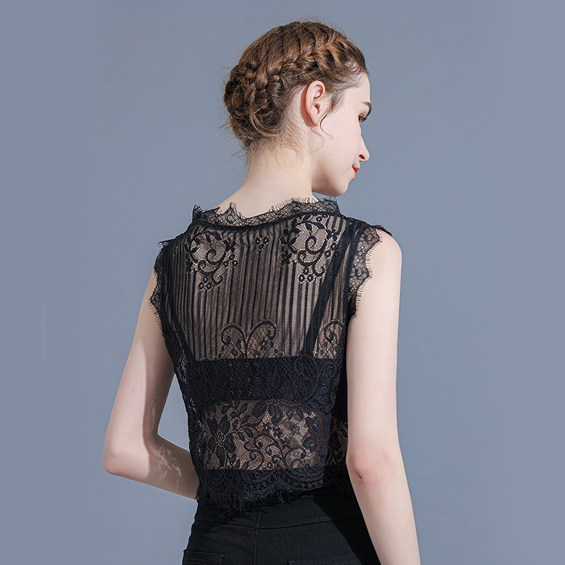 半截蕾丝内搭夏薄款防走光抹胸吊带 悦吻背心吊带