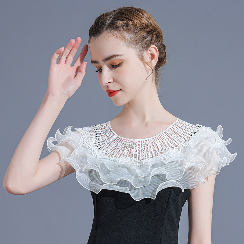 搭配的罩衫女超仙蕾丝斗篷夏吊带裙 悦吻短外套