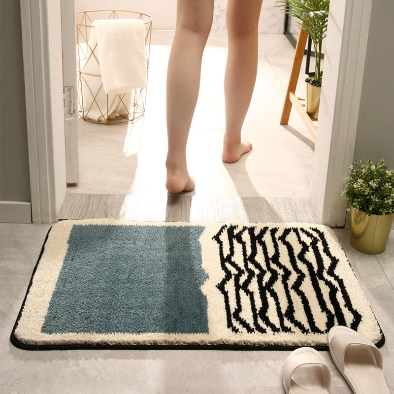 Light luxury toilet absorbent floor mat bathroom non slip ma - 图0