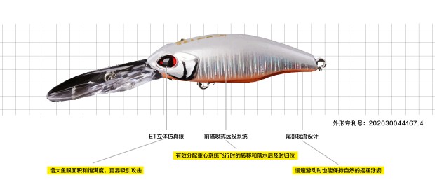 鬼刻领航员悬停米诺长舌板重心转移路亚假饵溪流江河鳜鱼军鱼-图2