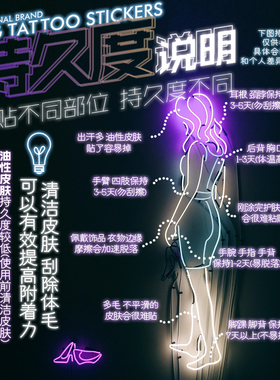 浪漫大自然绿色蝴蝶文艺纹身贴女
