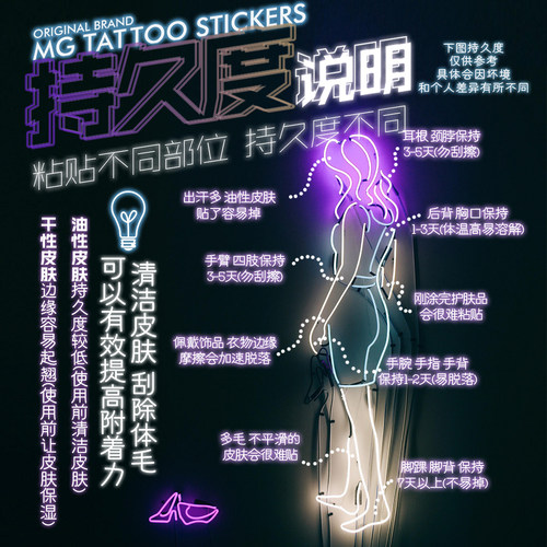 MG tattoo  日系浮世绘福猫锦鲤忍者图案花臂防水男女纹身贴纸 - 图2