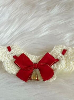 Christmas Pet Collars Cat Dog Christmas Decorations Pet Lace