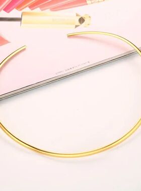 Stainles Steel Chocker Collar Necklace For Women, Open Neck