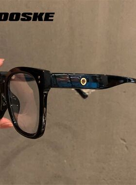 Oversized Square Eyeglasses Frames for Women Men Anti Blue L