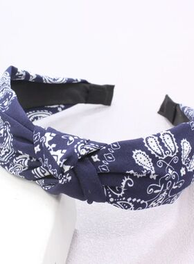 European and Cashew Nut Flower HeadbandCloth Knotting Headba