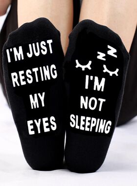 Men Funny Socks Humor Word Printed Creative Hip Hop Street S