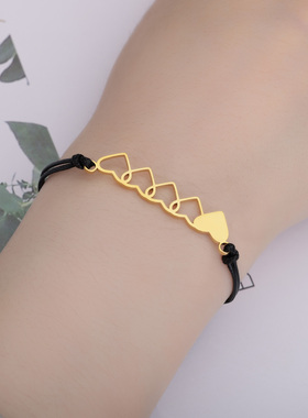 1Set Mother Daughter Bracelets Friendship Best Friend Rope C