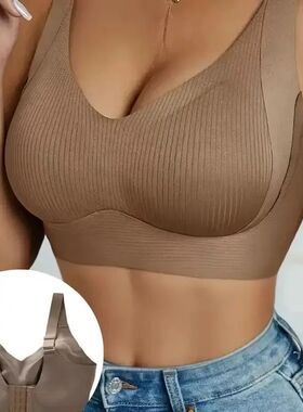 One-piece Traceless Women's Underwear Without Steel Rings, S