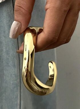 3Pcs Irregular Wavy Cuff Bangle Set For Women Resin Chunky W