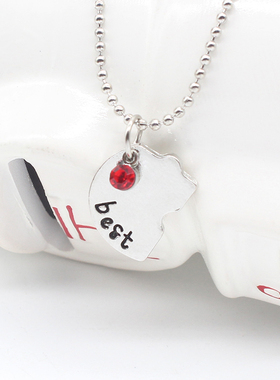Best Friend 4 Piece Necklace Women Jewelry  BFF Friendship P