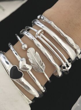 Sterling Silver Bracelets for Women Chain Accessories Trend