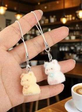 猫咪挂件小饰品可爱迷你毛绒小猫书包挂件小玩偶女生闺蜜手机挂绳