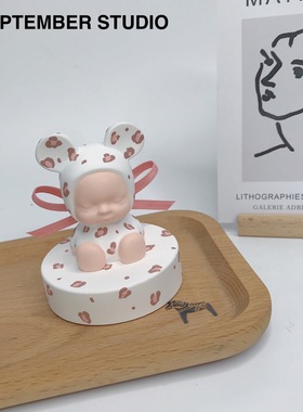 hseptember可爱少女睡眠桌面摆件