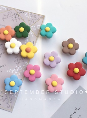 九月手作 ins可爱泫雅风搭配小花朵车饰出风口装饰用品