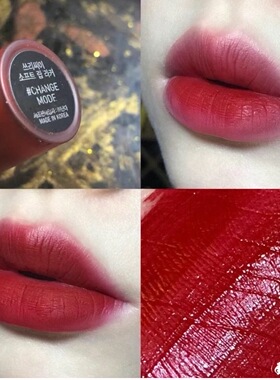 现货 3CE 哑光 雾面 丝绒 唇釉 TAWNY RED NULL SET CHANGE MODE