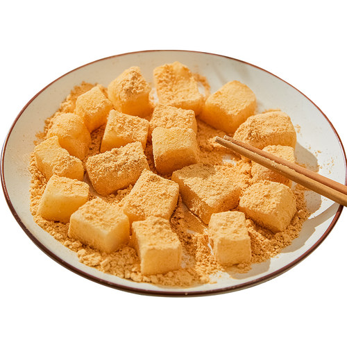 东北朝鲜族传统打糕韩式糯米糍粑驴打滚手工糕点即食含黄豆粉350g - 图3