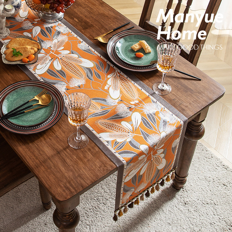 蔓越家 复古提花桌旗布艺餐桌旗布茶几电视柜法式桌布餐桌布餐垫,淘宝优惠券,粉丝福利购,淘宝优惠卷