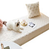 Manyuejia ins cream plush bay window mat