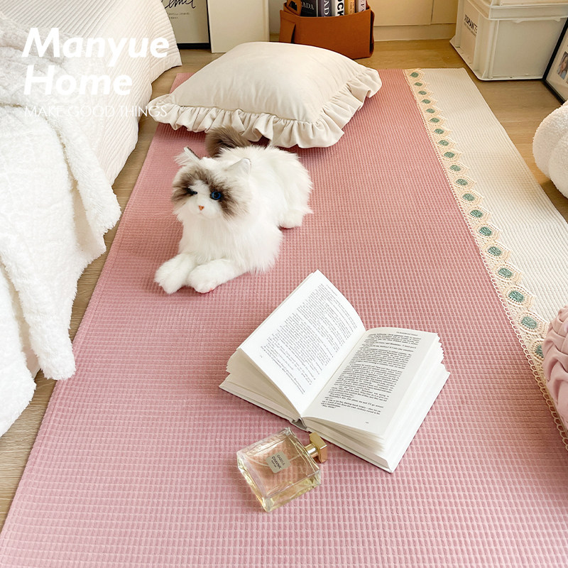 Cream style living room bedroom coffee table mat bedside mat
