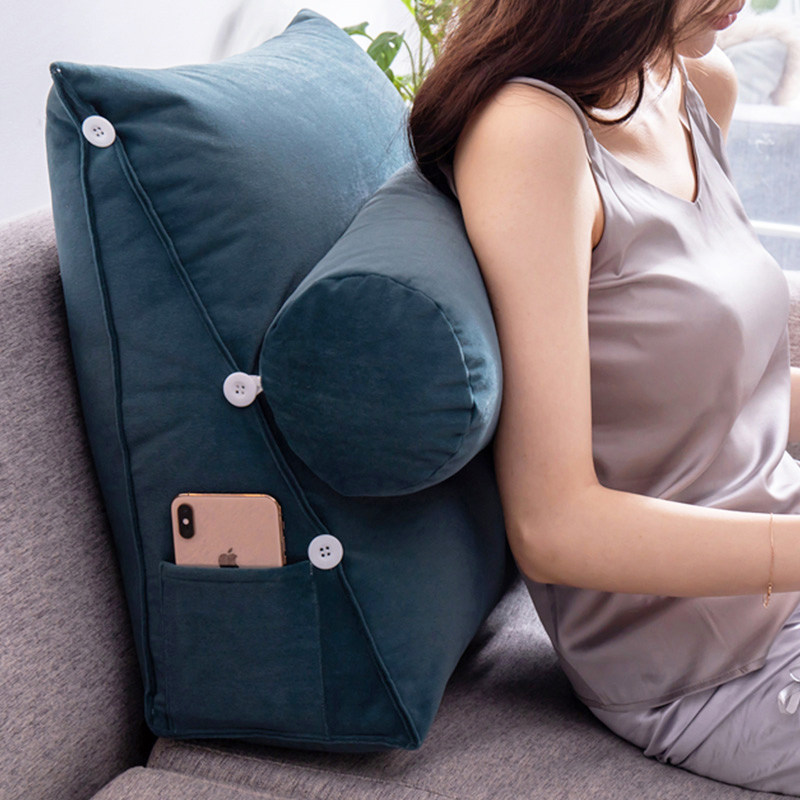 护腰床头靠背垫榻榻米靠枕飘窗靠垫办公室抱枕护颈床上沙发垫腰枕,淘宝优惠券,粉丝福利购,淘宝优惠卷