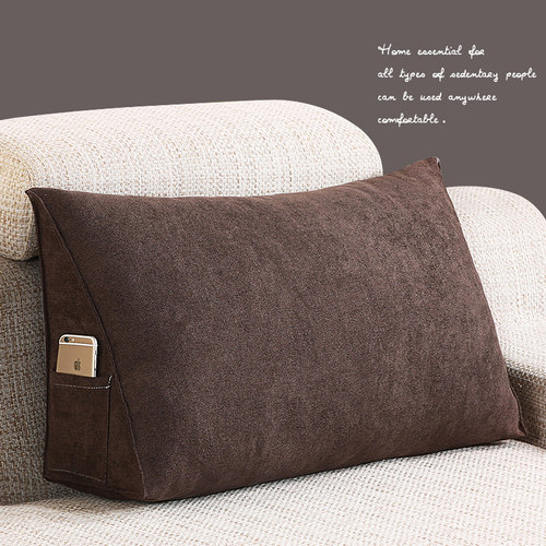 蔓越家 北欧沙发靠垫长条抱枕大靠背榻榻米办公室护腰靠枕可拆洗 - 图0