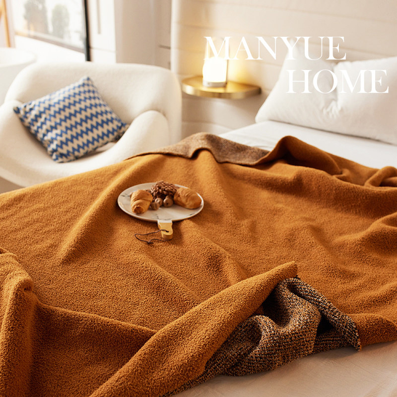 蔓越家 ins北欧A类客厅沙发盖毯卧室床尾毯办公室空调午睡沙发毯,淘宝优惠券,粉丝福利购,淘宝优惠卷